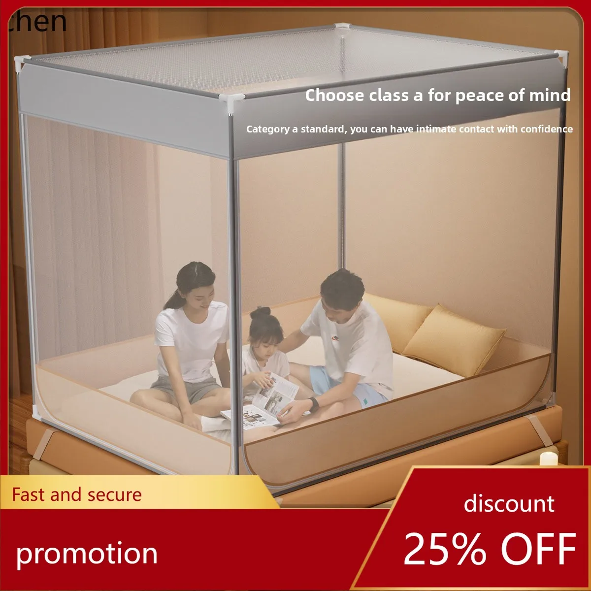 YFY home textile mosquito net - anti-fall pattern, premium mosquito net for home bedroom, prevents falling from bed
YFY home textile mosquito net - anti-fall pattern, premium mosquito net for home bedroom, prevents falling from bed