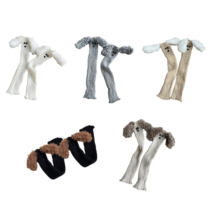 Women Aesthetic Ribbed Knit Leg Warmer Covers 3D Plush Dog Ears Ruffled Trim Footless Boot Socks Leg Covers Sleeve
Women Aesthetic Ribbed Knit Leg Warmer Covers 3D Plush Dog Ears Ruffled Trim Footless Boot Socks Leg Covers Sleeve