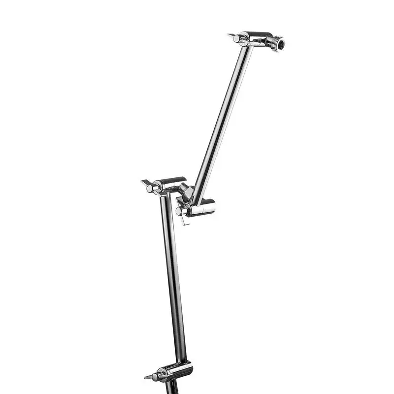 Shower Head Extension Arm, 11 Inches, Brass Shower Arm Extender with Flexible Adjustable Angle Height, Chrome Finish, G1/2 Universal Thread Connector Compatible, for Rain & Handheld Showerhead
Shower Head Extension Arm, 11 Inches, Brass Shower Arm Extender with Flexible Adjustable Angle Height, Chrome Finish, G1/2 Universal Thread Connector Compatible, for Rain & Handheld Showerhead