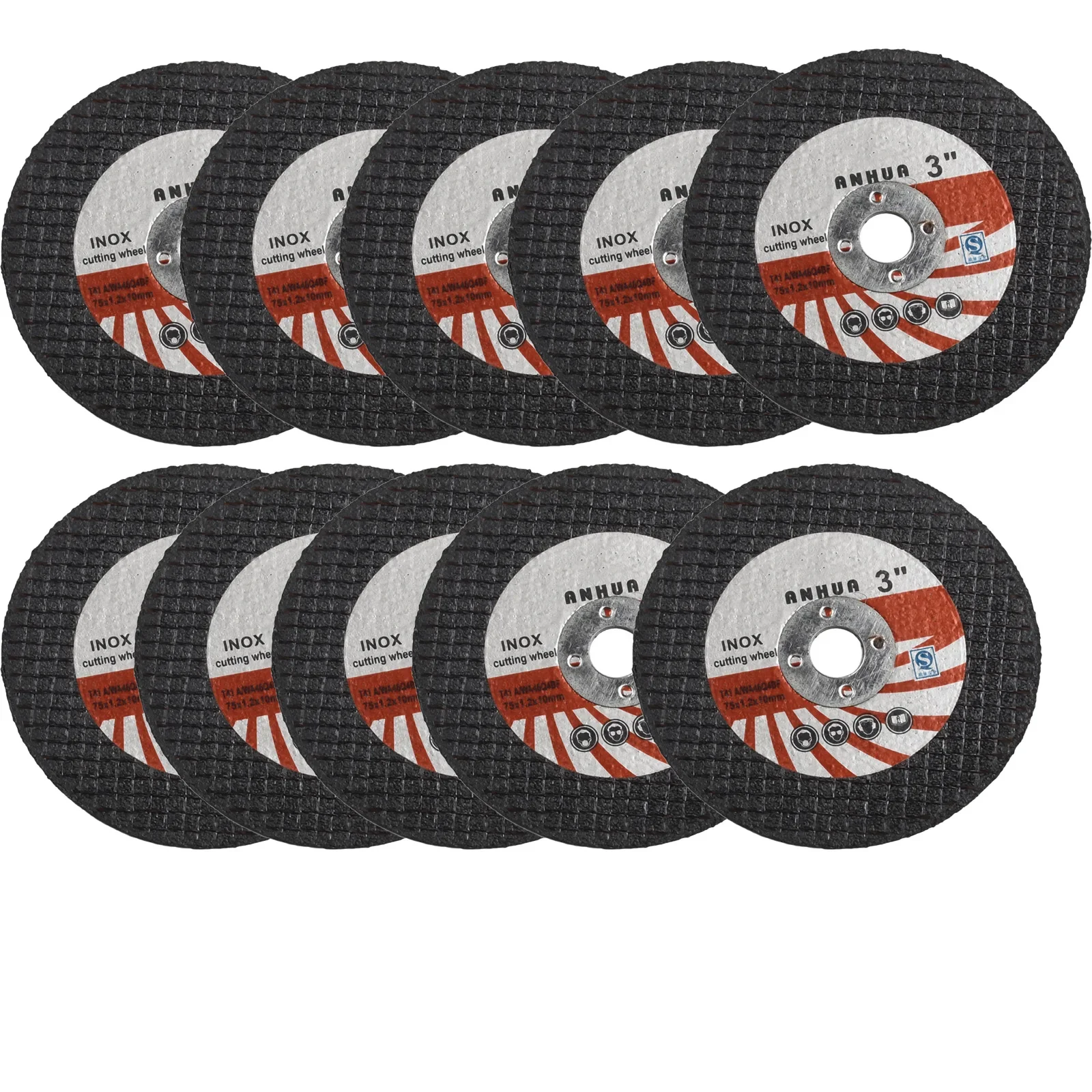10PCS 75mm Circular Resin Grinding Wheel For Angle Grinder Ceramic Tile Wood Polishing Cutting Disc Electic Cutting Sheet
10PCS 75mm Circular Resin Grinding Wheel For Angle Grinder Ceramic Tile Wood Polishing Cutting Disc Electic Cutting Sheet