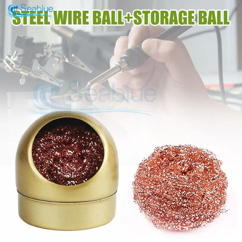 Cleaning Ball Desoldering Soldering Iron Mesh Filter Cleaning Nozzle Tip Copper Wire Cleaner Ball Metal Dross Box Clean Ball
Cleaning Ball Desoldering Soldering Iron Mesh Filter Cleaning Nozzle Tip Copper Wire Cleaner Ball Metal Dross Box Clean Ball