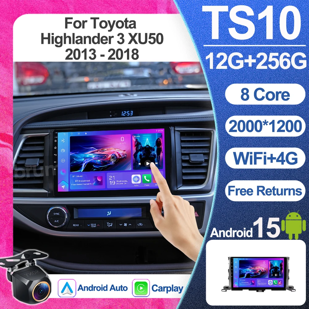 Автомагнитола с Android Auto для Toyota Highlander 3 Xu50 2013-2018, беспроводной CarPlay, аудиоплеер, GPS, 5G
Автомагнитола с Android Auto для Toyota Highlander 3 Xu50 2013-2018, беспроводной CarPlay, аудиоплеер, GPS, 5G