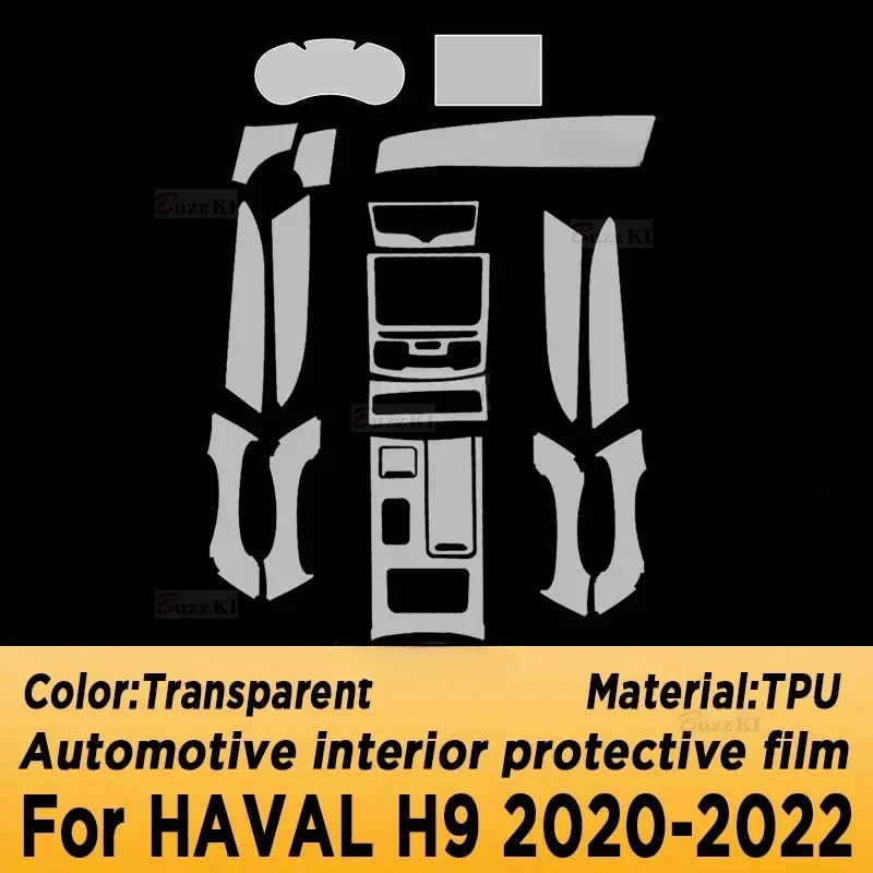 For HAVAL H9 2020-2022 Car Center Console Media Dashboard Navigation TPU Anti-scratch Protector Film Car Interior Accessories
For HAVAL H9 2020-2022 Car Center Console Media Dashboard Navigation TPU Anti-scratch Protector Film Car Interior Accessories