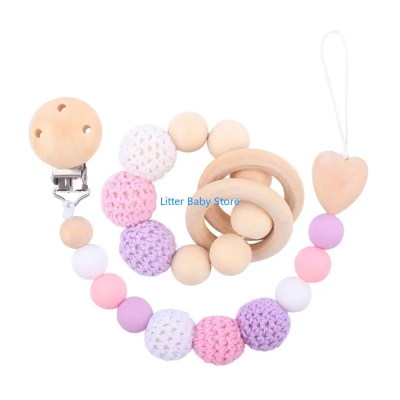 N80C Cartoon Thette Bracelet Bracelet Деревянный бусинок зажимы Subother Silicone Chewing Creetether для детских новорожденных 
N80C Cartoon Thette Bracelet Bracelet Деревянный бусинок зажимы Subother Silicone Chewing Creetether для детских новорожденных