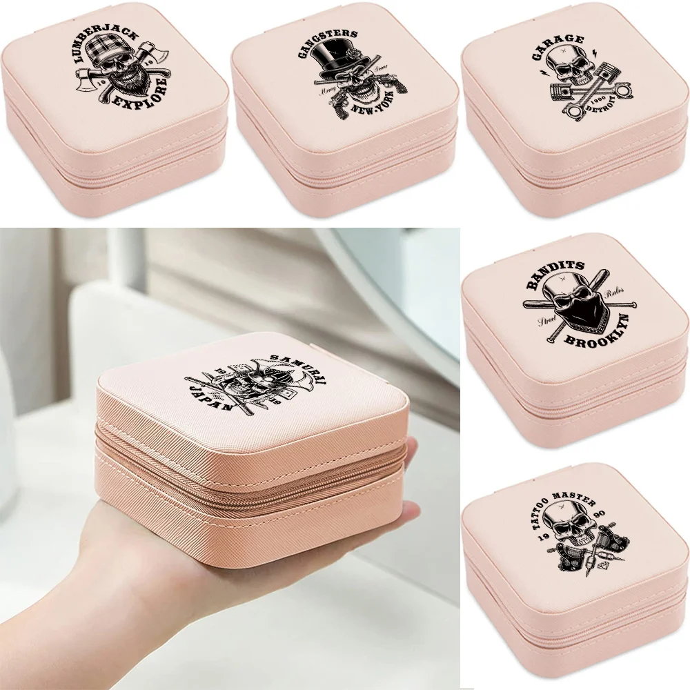 2024 Jewelry Box Travel Zipper Double Storage Bag Ring Earrings Organization Skull Pattern Printed Large Flap Leather Double Box
2024 Jewelry Box Travel Zipper Double Storage Bag Ring Earrings Organization Skull Pattern Printed Large Flap Leather Double Box