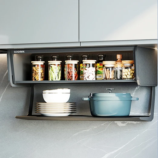 Goldmine Aluminium Pull Down Basket Kitchen Storage Foldable Multifunctional Lift Shelf Spice Rack Save Space
Goldmine Aluminium Pull Down Basket Kitchen Storage Foldable Multifunctional Lift Shelf Spice Rack Save Space