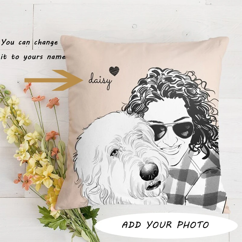 Custom Pet Pillow Double Sided Print Pet Portrait Throw Pillow Decorative Cushions Sofa 45x45cm Premium Polyester Soft
Custom Pet Pillow Double Sided Print Pet Portrait Throw Pillow Decorative Cushions Sofa 45x45cm Premium Polyester Soft