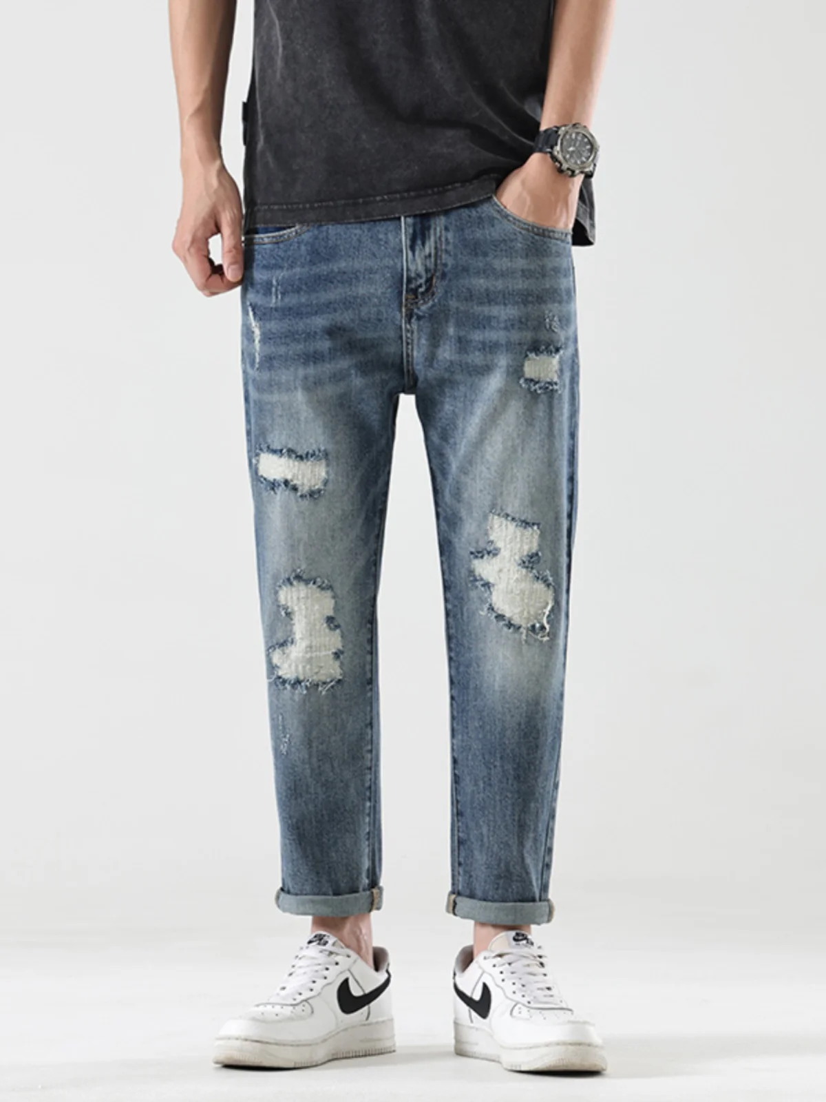 American Sle Slim Fit Straight Leg Stretch Denim Jeans Men's Trendy Brand 2024 New Casual Pants Spring Autumn Model
American Sle Slim Fit Straight Leg Stretch Denim Jeans Men's Trendy Brand 2024 New Casual Pants Spring Autumn Model