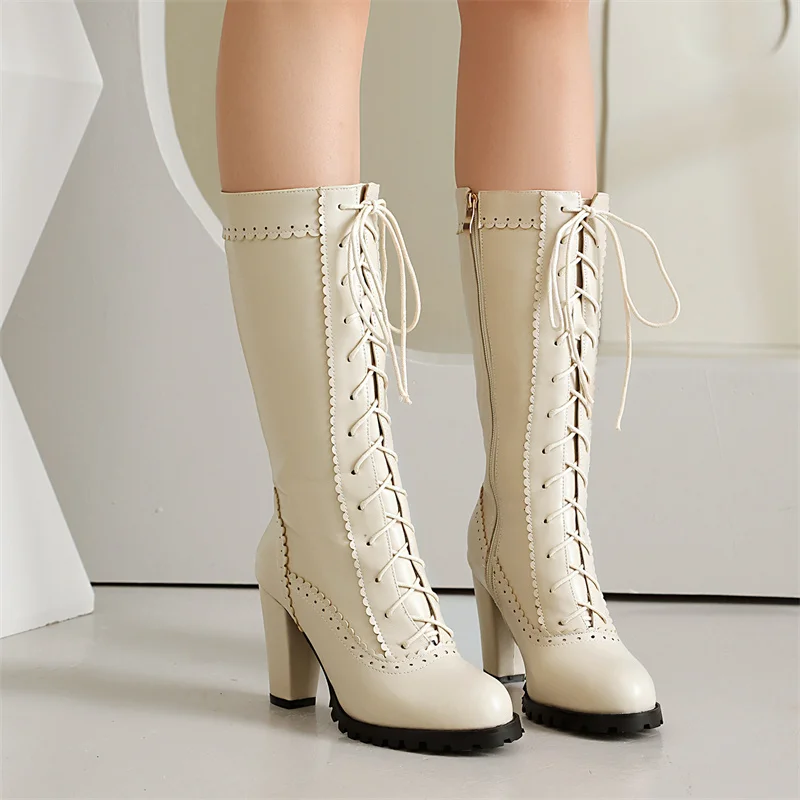 YQBTDL женские ботинки до середины икры с перекрестной завязкой и застежкой-молнией по бокам, милые женские туфли принцессы в стиле Лолиты для косплея, зима 2026
YQBTDL женские ботинки до середины икры с перекрестной завязкой и застежкой-молнией по бокам, милые женские туфли принцессы в стиле Лолиты для косплея, зима 2026