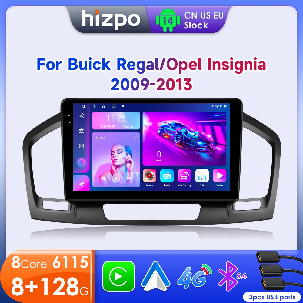 Hizpo 9" Android 14 Car Radio For Opel Insignia Buick Regal 2009-2013 Multimidia Wireless CarPlay Android Auto No 2 din 2din DVD
Hizpo 9" Android 14 Car Radio For Opel Insignia Buick Regal 2009-2013 Multimidia Wireless CarPlay Android Auto No 2 din 2din DVD