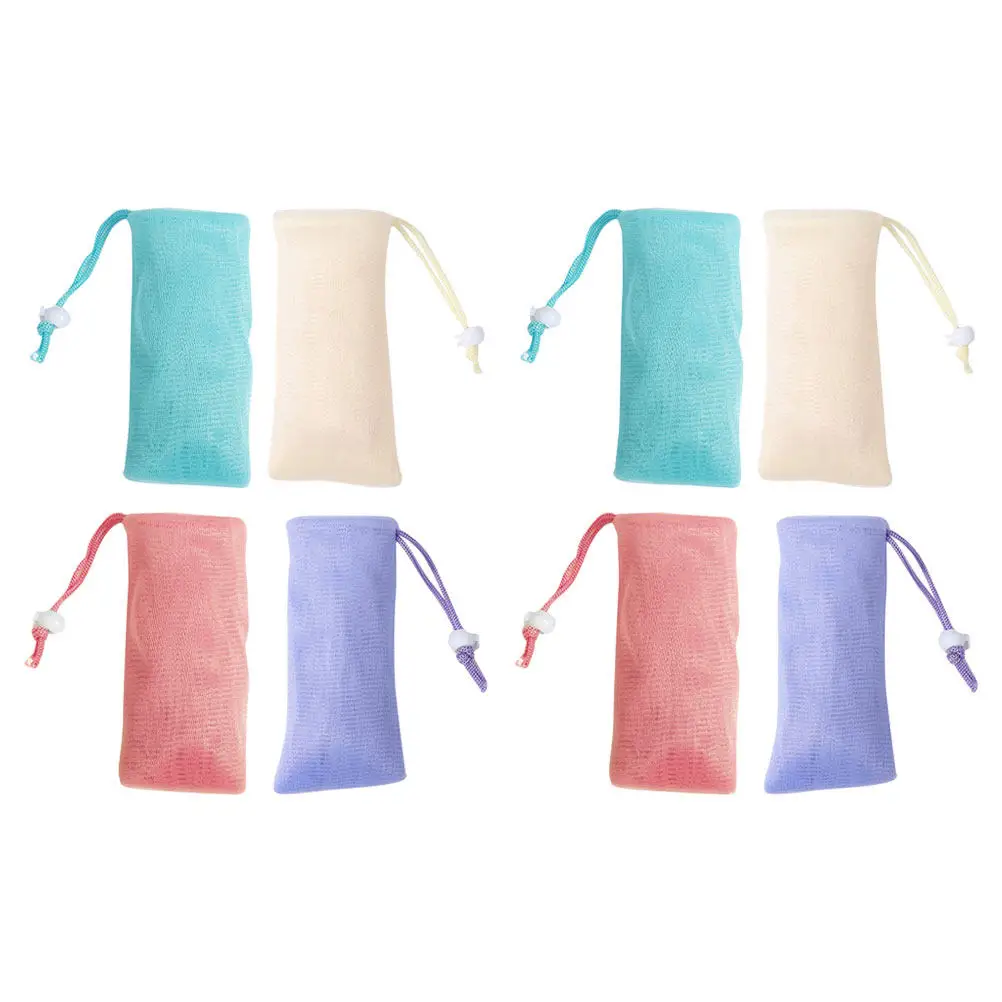 8Pcs Drawstring Soap Net Foam Bag Shower Soft Mesh Exfoliating Bar Soap Holder Portable Storage Pouch Mesh Bags Drawstring
8Pcs Drawstring Soap Net Foam Bag Shower Soft Mesh Exfoliating Bar Soap Holder Portable Storage Pouch Mesh Bags Drawstring