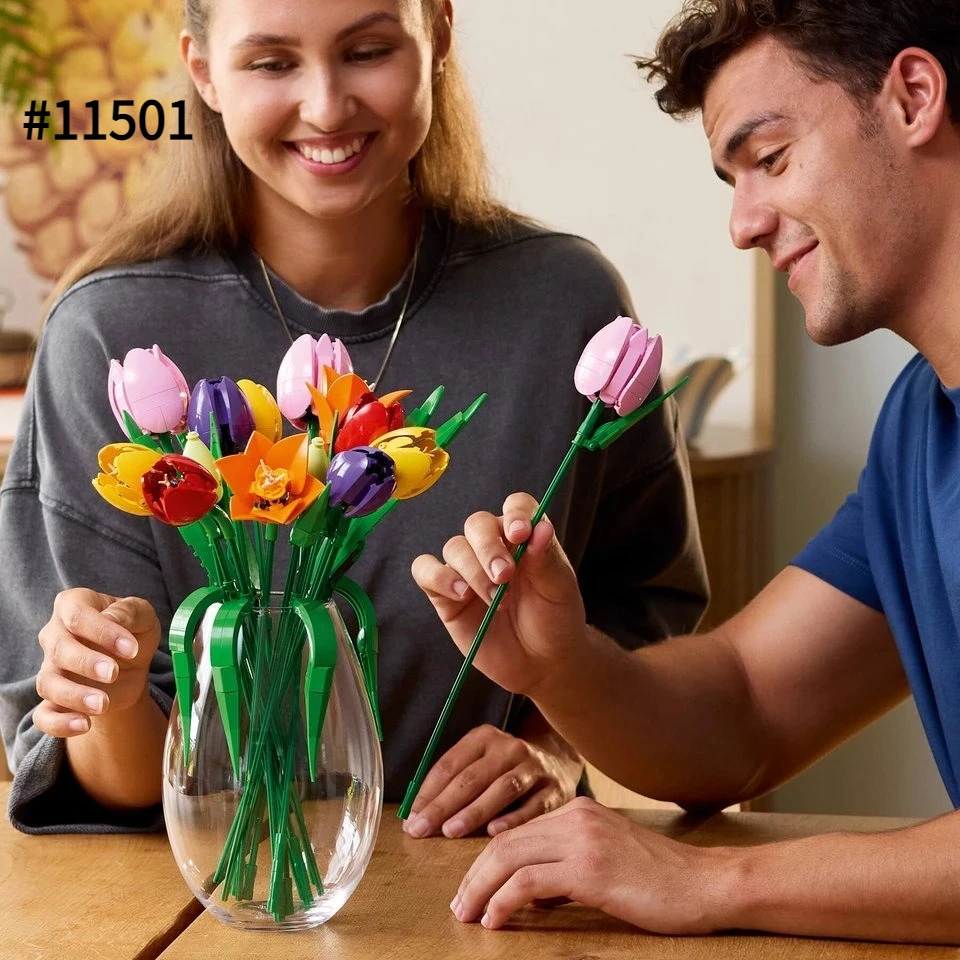 New The Botanical Tulip Bouquet Decorative Compatible With Legoed 11501 Christmas Birthday Gifts DIY Home Ornaments
New The Botanical Tulip Bouquet Decorative Compatible With Legoed 11501 Christmas Birthday Gifts DIY Home Ornaments