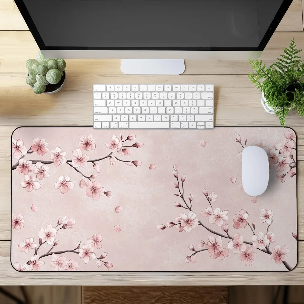Cherry Blossom Large Gaming Mouse Pad Extended Desk Mat with Pink Floral Design, alfombrillas para escritorio gaming accessories
Cherry Blossom Large Gaming Mouse Pad Extended Desk Mat with Pink Floral Design, alfombrillas para escritorio gaming accessories