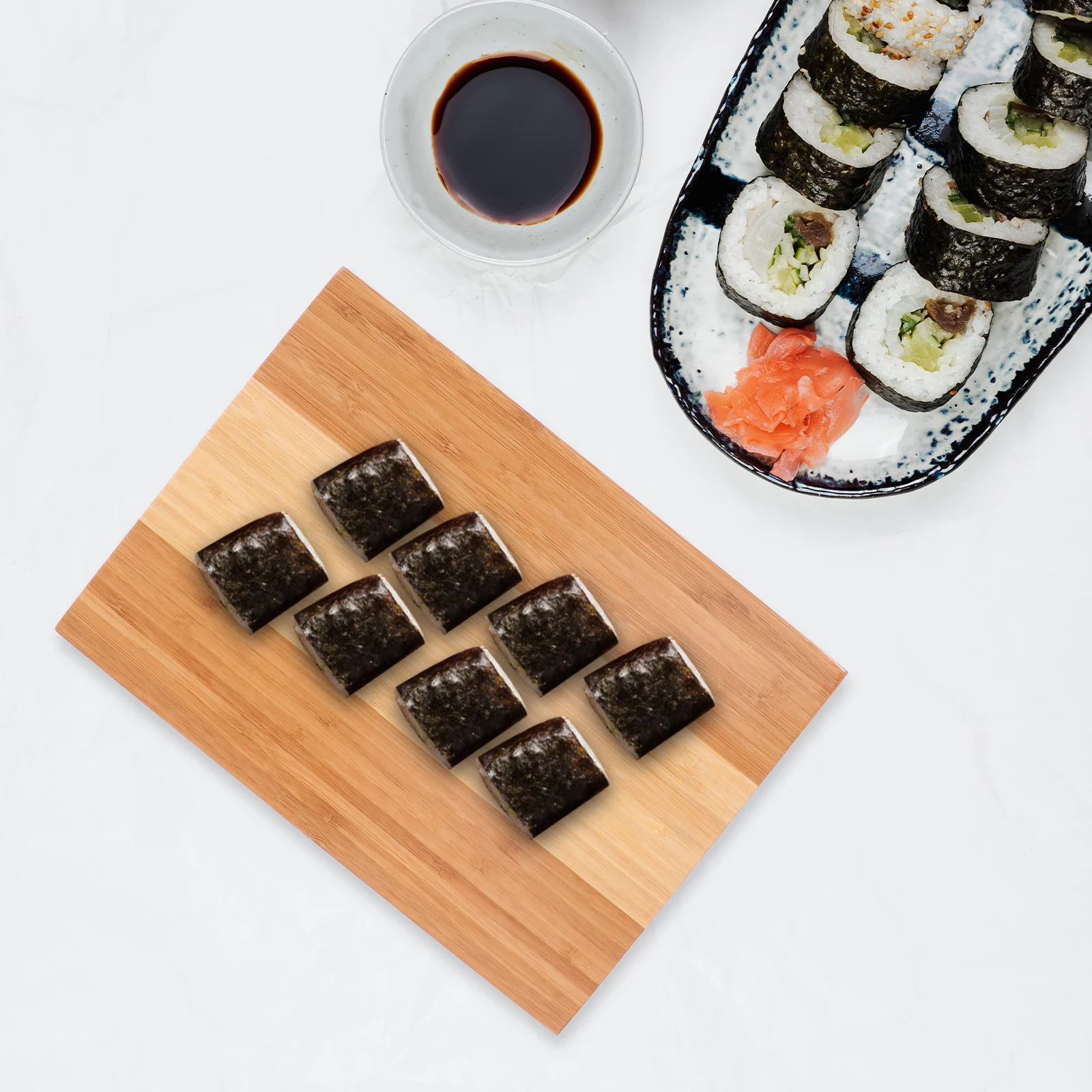 1pc Bamboo Sushi Tray Food Serving Plate Fine Craftsmanship Smooth Design Restaurant Home Use Sushi Board Bamboo
1pc Bamboo Sushi Tray Food Serving Plate Fine Craftsmanship Smooth Design Restaurant Home Use Sushi Board Bamboo