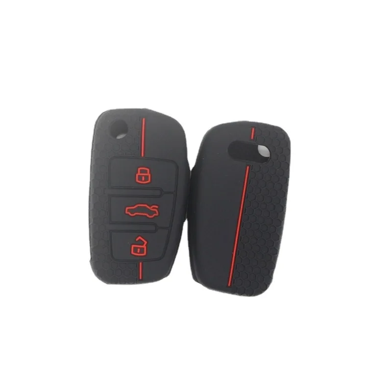 Silicone Remote Key Fob Cover Case 3 Button Car Remote Flip Key Fob Case Holder For Audi A1 S1 A2 A3 S3 A5 A6 RS4 TT
Silicone Remote Key Fob Cover Case 3 Button Car Remote Flip Key Fob Case Holder For Audi A1 S1 A2 A3 S3 A5 A6 RS4 TT