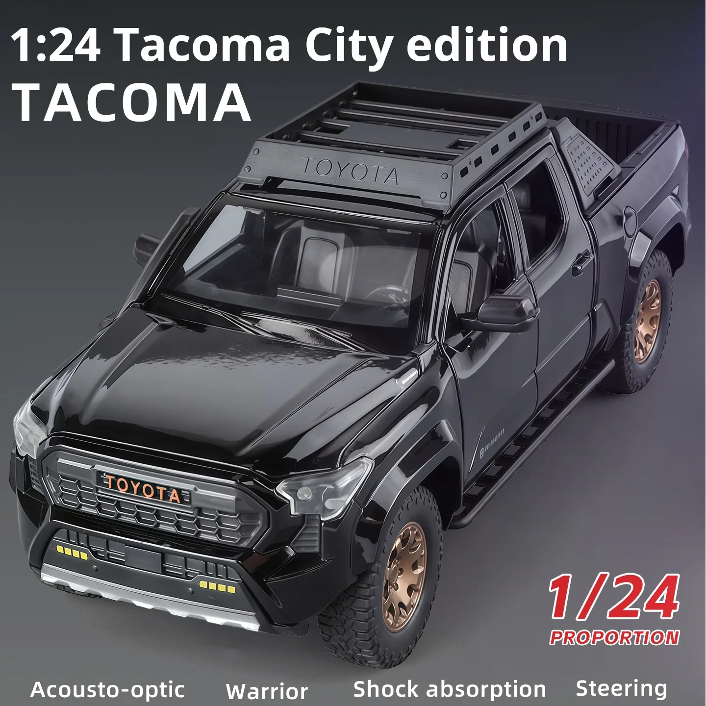 1/24 scale Takuma City Edition alloy Toy Diecast Vehicles Off-road SUV With Sound N Light Collectible Kids' Gift
1/24 scale Takuma City Edition alloy Toy Diecast Vehicles Off-road SUV With Sound N Light Collectible Kids' Gift