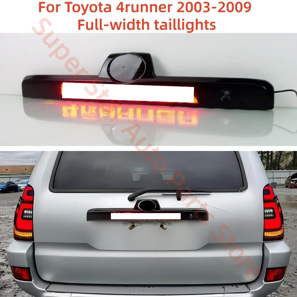 For Toyota 4runner 2003-2009 Full-width taillights brake lights Flashing license plate light Tail light assembly Modification
For Toyota 4runner 2003-2009 Full-width taillights brake lights Flashing license plate light Tail light assembly Modification
