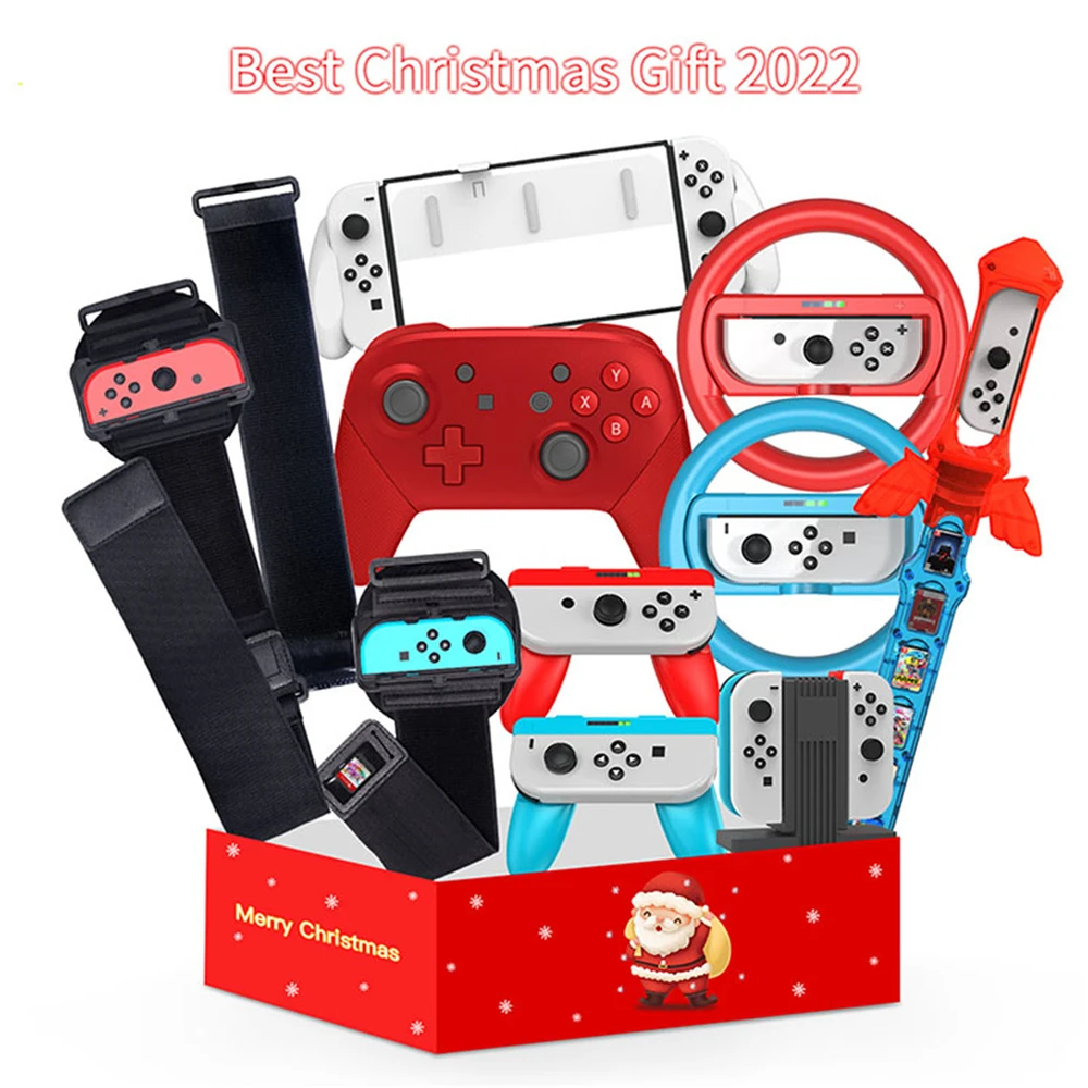 10-In-1 Set Switch Steering Wheel/ Sword Game Handle Holder Dock Charging Seat Small Gamepad For Switch Pro
10-In-1 Set Switch Steering Wheel/ Sword Game Handle Holder Dock Charging Seat Small Gamepad For Switch Pro
