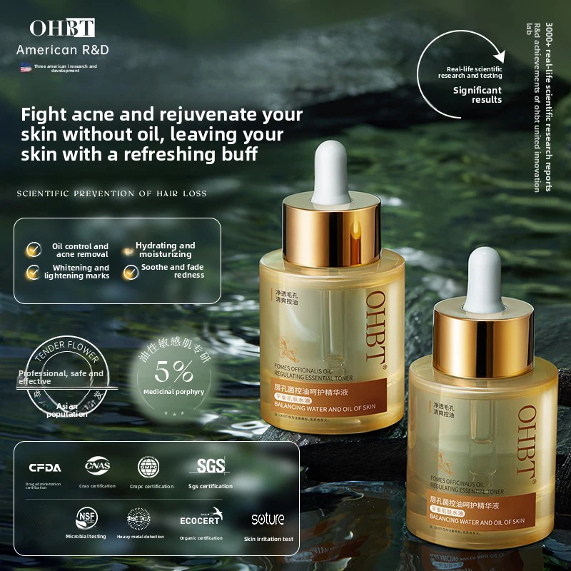 OHBT Hyaluronic Acid Face Essence, Shrink pores and Acne Spot Removing Serum, Oil-Control Brighten Face Skin Care Product, 50ml
OHBT Hyaluronic Acid Face Essence, Shrink pores and Acne Spot Removing Serum, Oil-Control Brighten Face Skin Care Product, 50ml