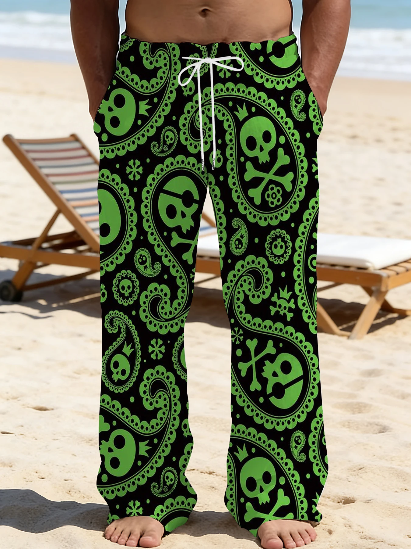 2026 Men's Printed Straight Leg Pants Abstract Wave Pattern Drawstring Waist Loose Fit Summer Beach Casual Lightweight Pants
2026 Men's Printed Straight Leg Pants Abstract Wave Pattern Drawstring Waist Loose Fit Summer Beach Casual Lightweight Pants