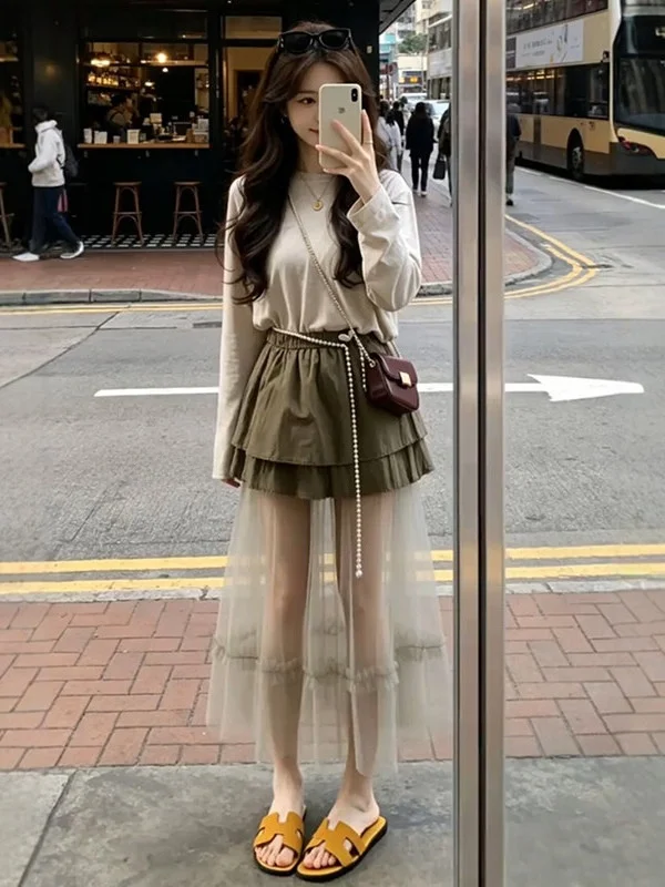 Summer Fashion Set for Plump Women Elegant Design Midi Skirt Long Sleeve Sun Protection Top Two Piece Set Polyester Fabric Ca...
Summer Fashion Set for Plump Women Elegant Design Midi Skirt Long Sleeve Sun Protection Top Two Piece Set Polyester Fabric Ca...