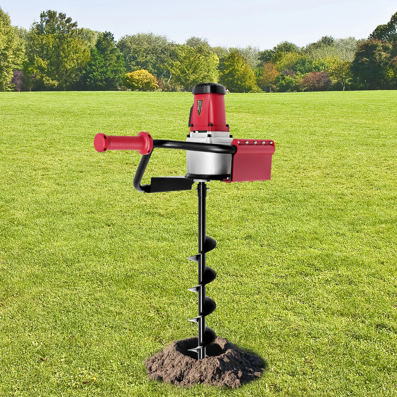 1500W Electric Post Hole Digger, Earth Auge Earth Auger Drill Digging Tools, Auger Bit Auger Post Hole Digger for Fast Drilling Into The Soil 192rpm Speed
1500W Electric Post Hole Digger, Earth Auge Earth Auger Drill Digging Tools, Auger Bit Auger Post Hole Digger for Fast Drilling Into The Soil 192rpm Speed