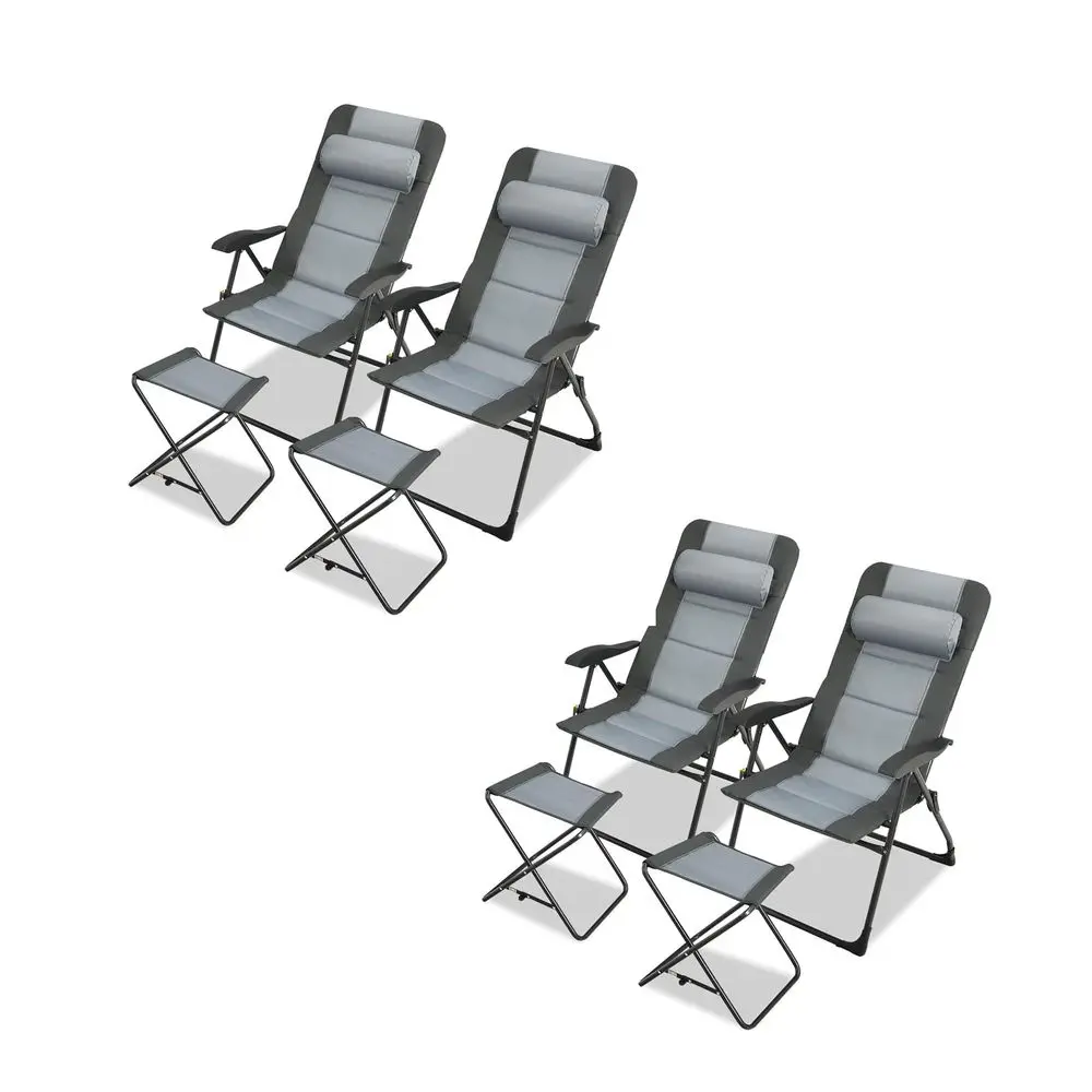 Patio Chairs with Ottomans, Outdoor Recliner Set of 2 with 7Level Backrest, Armrest, Detachable Headrest amp Back Pocket, Padde
Patio Chairs with Ottomans, Outdoor Recliner Set of 2 with 7Level Backrest, Armrest, Detachable Headrest amp Back Pocket, Padde