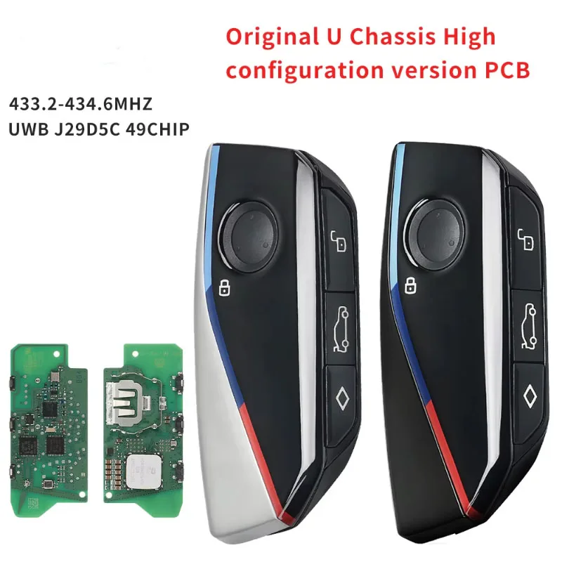 IYZBK1 433MHz UWB J29D5C 49 Chip OEM Smart Remote Key for BMW U Chassis U06 U10 U11 U12 X1 X2 iX1 iX2 MINI Countryman Fob
IYZBK1 433MHz UWB J29D5C 49 Chip OEM Smart Remote Key for BMW U Chassis U06 U10 U11 U12 X1 X2 iX1 iX2 MINI Countryman Fob