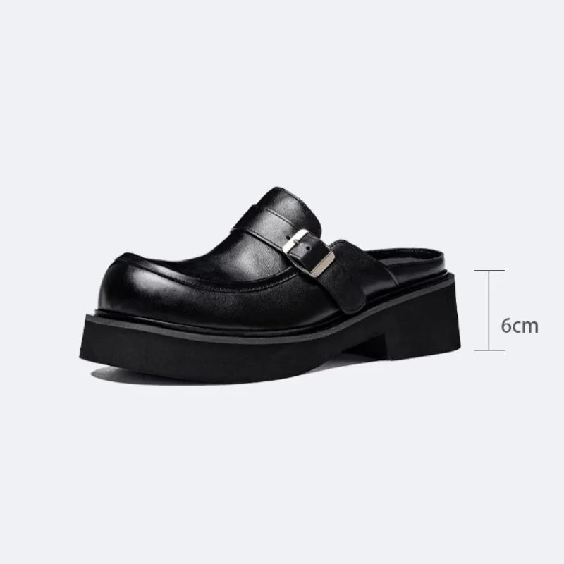 New Spring Summer Outdoor Mules Shoes Men Casual Slipper 6cm Height Increase Genuine Leather Breathable Comfortable Slippers
New Spring Summer Outdoor Mules Shoes Men Casual Slipper 6cm Height Increase Genuine Leather Breathable Comfortable Slippers