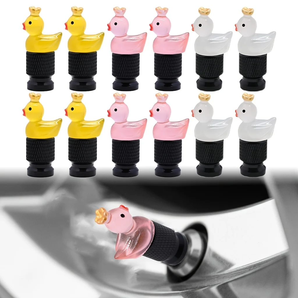 8Pcs Car Tire Valve Stem Caps Crowned Duck car Universal accessories for Car Truck Motocycle Bike Perfect Gift for Pet Lovers
8Pcs Car Tire Valve Stem Caps Crowned Duck car Universal accessories for Car Truck Motocycle Bike Perfect Gift for Pet Lovers