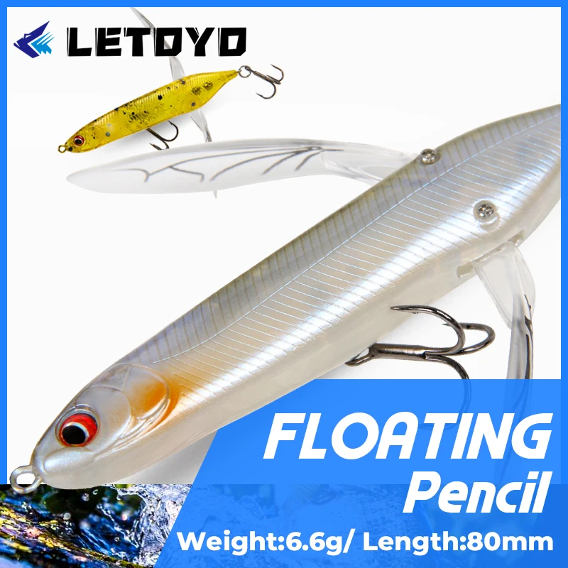 LETOYO 1pcs Dragonfly Pencil Lure Wobbler Bait Hard Bait Artificial Lure Jerkbait Pike Bass Fishing Lures
LETOYO 1pcs Dragonfly Pencil Lure Wobbler Bait Hard Bait Artificial Lure Jerkbait Pike Bass Fishing Lures