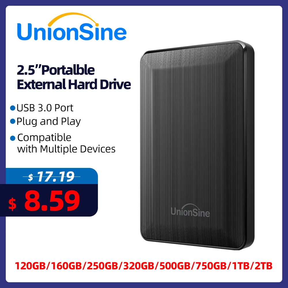 UnionSine HD Внешний жесткий диск 1 ТБ 250 ГБ 320 ГБ 500 ГБ 750 ГБ Портативный жесткий диск USB3.0 Высокоскоростной жесткий диск для ноутбука MacBook PS4
UnionSine HD Внешний жесткий диск 1 ТБ 250 ГБ 320 ГБ 500 ГБ 750 ГБ Портативный жесткий диск USB3.0 Высокоскоростной жесткий диск для ноутбука MacBook PS4