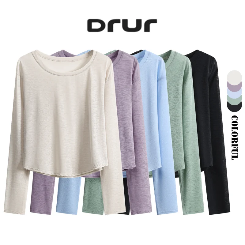 Легкие тонкие рубашки для йоги DRUR и свободные дышащие топы с длинными рукавами для пилатеса для женщин, повседневные топы для улицы, пляжа и путешествий
Легкие тонкие рубашки для йоги DRUR и свободные дышащие топы с длинными рукавами для пилатеса для женщин, повседневные топы для улицы, пляжа и путешествий