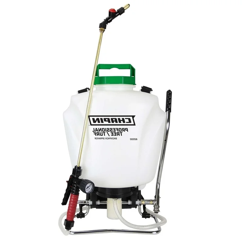 4 Gallon Tree Turf Pro Backpack Sprayer Adjustable Brass Nozzles Control Flow Technology Comfortable Padded Straps 3 Stage
4 Gallon Tree Turf Pro Backpack Sprayer Adjustable Brass Nozzles Control Flow Technology Comfortable Padded Straps 3 Stage