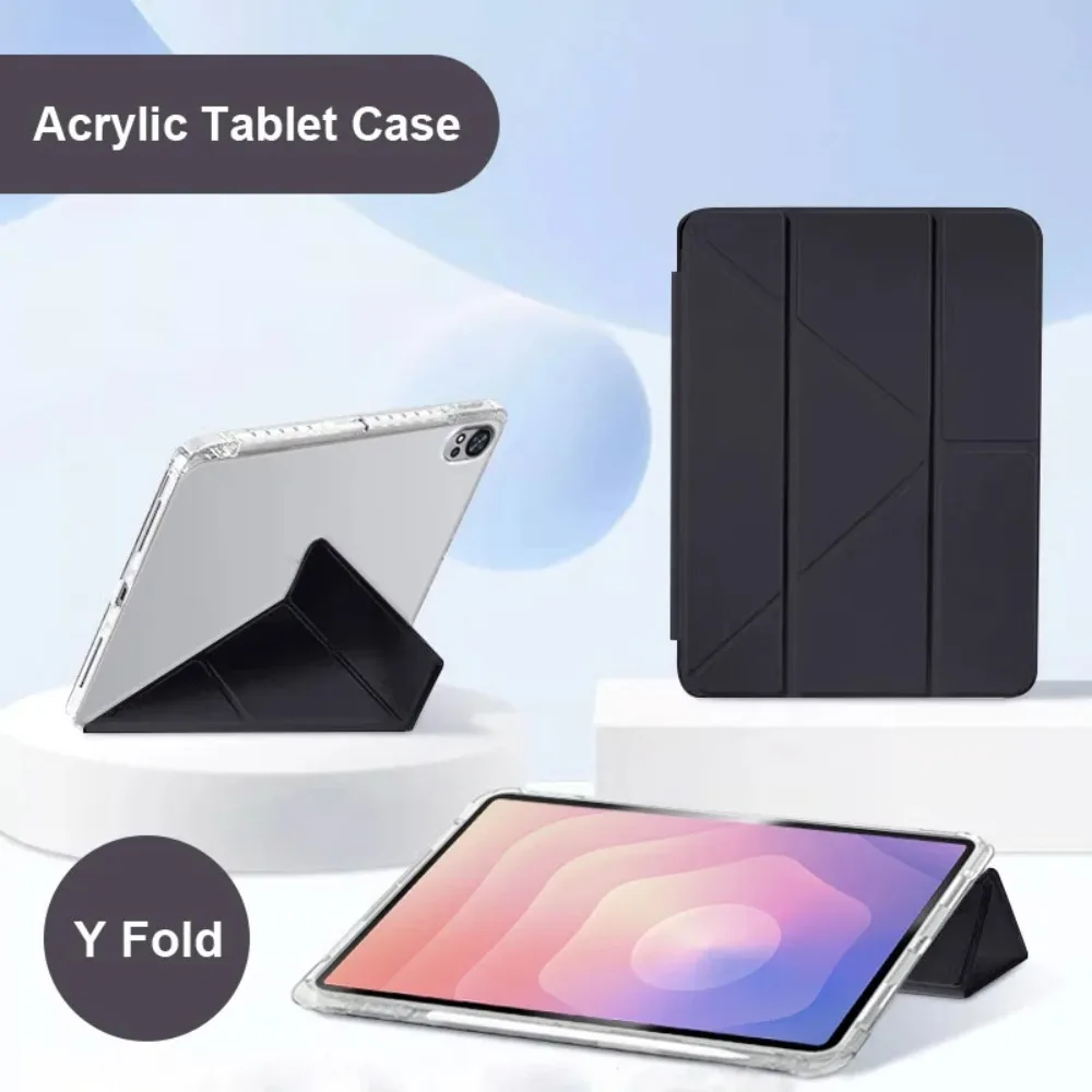 Foldable Acrylic Transparent Hard Case for Samsung Galaxy Tab S11 2025 SM-X730 SM-X736 11 inch with Pencil Holder
Foldable Acrylic Transparent Hard Case for Samsung Galaxy Tab S11 2025 SM-X730 SM-X736 11 inch with Pencil Holder