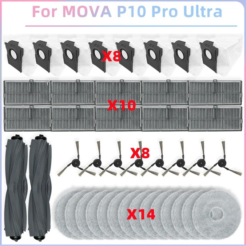 A7THK-для MOVA P10 Pro Ultra Вакуумные детали Основный ролик Боковая щетка Hepa-фильтр Швабра Тканевый мешок для пыли Сменные аксессуары
A7THK-для MOVA P10 Pro Ultra Вакуумные детали Основный ролик Боковая щетка Hepa-фильтр Швабра Тканевый мешок для пыли Сменные аксессуары