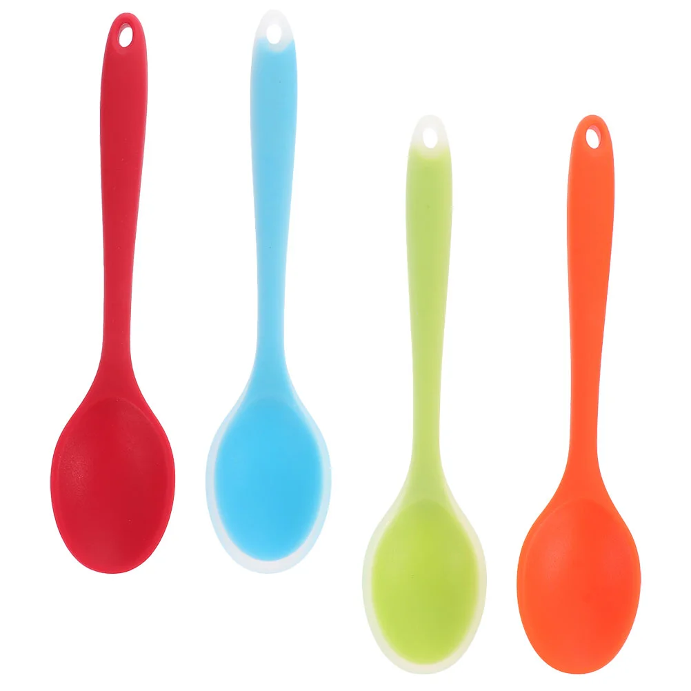 4 Pcs Silicone Spoon Set Portable Rice Spoon Kit Red Green Handle Kitchen Gadgets Non Stick Serving Spoons Smooth
4 Pcs Silicone Spoon Set Portable Rice Spoon Kit Red Green Handle Kitchen Gadgets Non Stick Serving Spoons Smooth