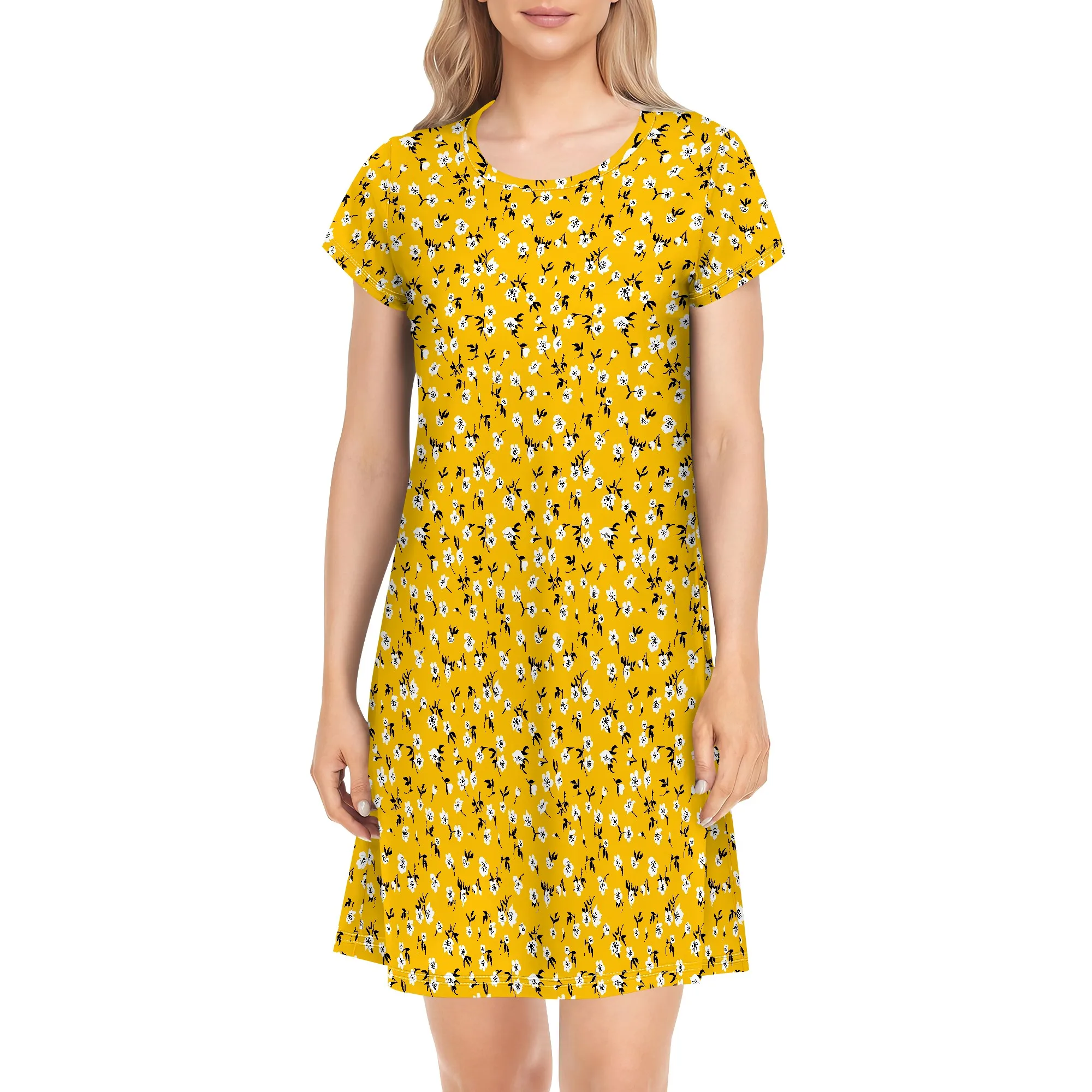 Plus Size Summer Sundress Women’s Sleeveless Round Collar Casual Knee Length Dress for Beach
Plus Size Summer Sundress Women’s Sleeveless Round Collar Casual Knee Length Dress for Beach