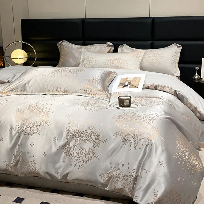 Fashion Silk-Cotton Jacquard Bedding Sets Solid Pure Cotton Nude Sleeping Soft Bedclothes Single Double Size Bed Sheet Set
Fashion Silk-Cotton Jacquard Bedding Sets Solid Pure Cotton Nude Sleeping Soft Bedclothes Single Double Size Bed Sheet Set