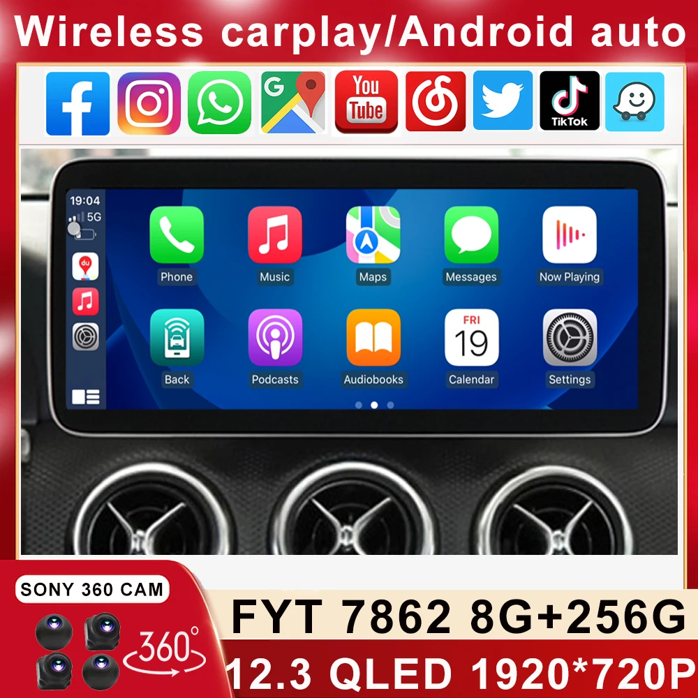 12,3 "1920*720 QLED для Mercedes Benz A CLA GLA CLass 2013-2018 Android автомобильный стерео Мультимедийный видеоплеер, головное устройство Carplay GPS
12,3 "1920*720 QLED для Mercedes Benz A CLA GLA CLass 2013-2018 Android автомобильный стерео Мультимедийный видеоплеер, головное устройство Carplay GPS