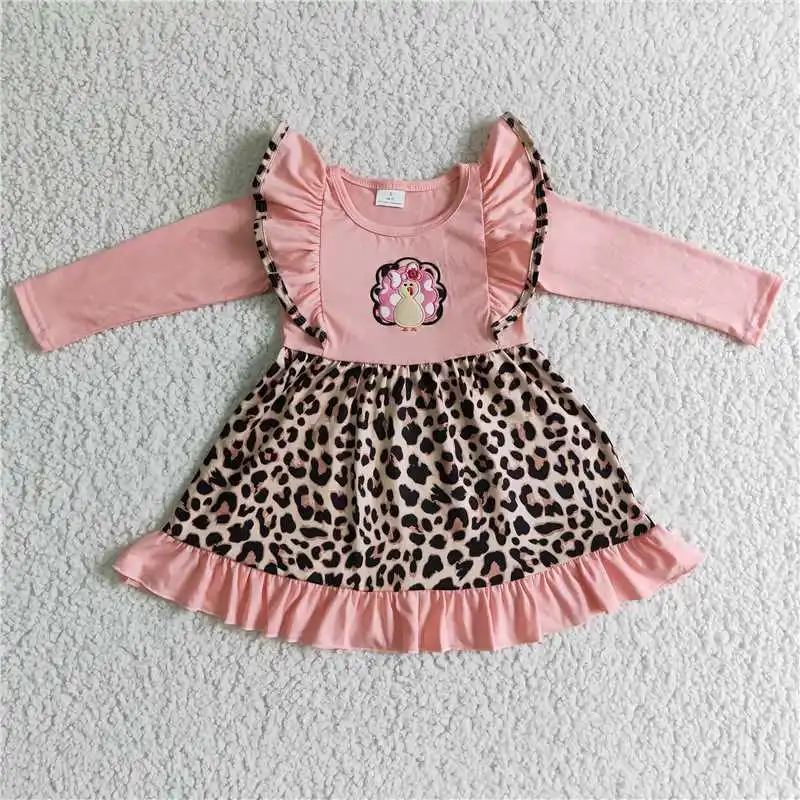 Wholesale Girls Autumn and Winter Long Sleeve Dress Thanksgiving Clothes Embroidery Bright Color Turkey Lace
Wholesale Girls Autumn and Winter Long Sleeve Dress Thanksgiving Clothes Embroidery Bright Color Turkey Lace
