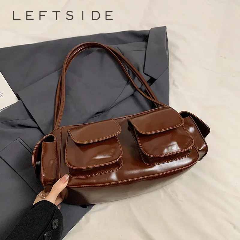 LEFTSIDE Small PU Leather Double Pockets Underarm Bags for Women 2024 Y2K New Luxury Shoulder Bag Females Handbags and Purses
LEFTSIDE Small PU Leather Double Pockets Underarm Bags for Women 2024 Y2K New Luxury Shoulder Bag Females Handbags and Purses