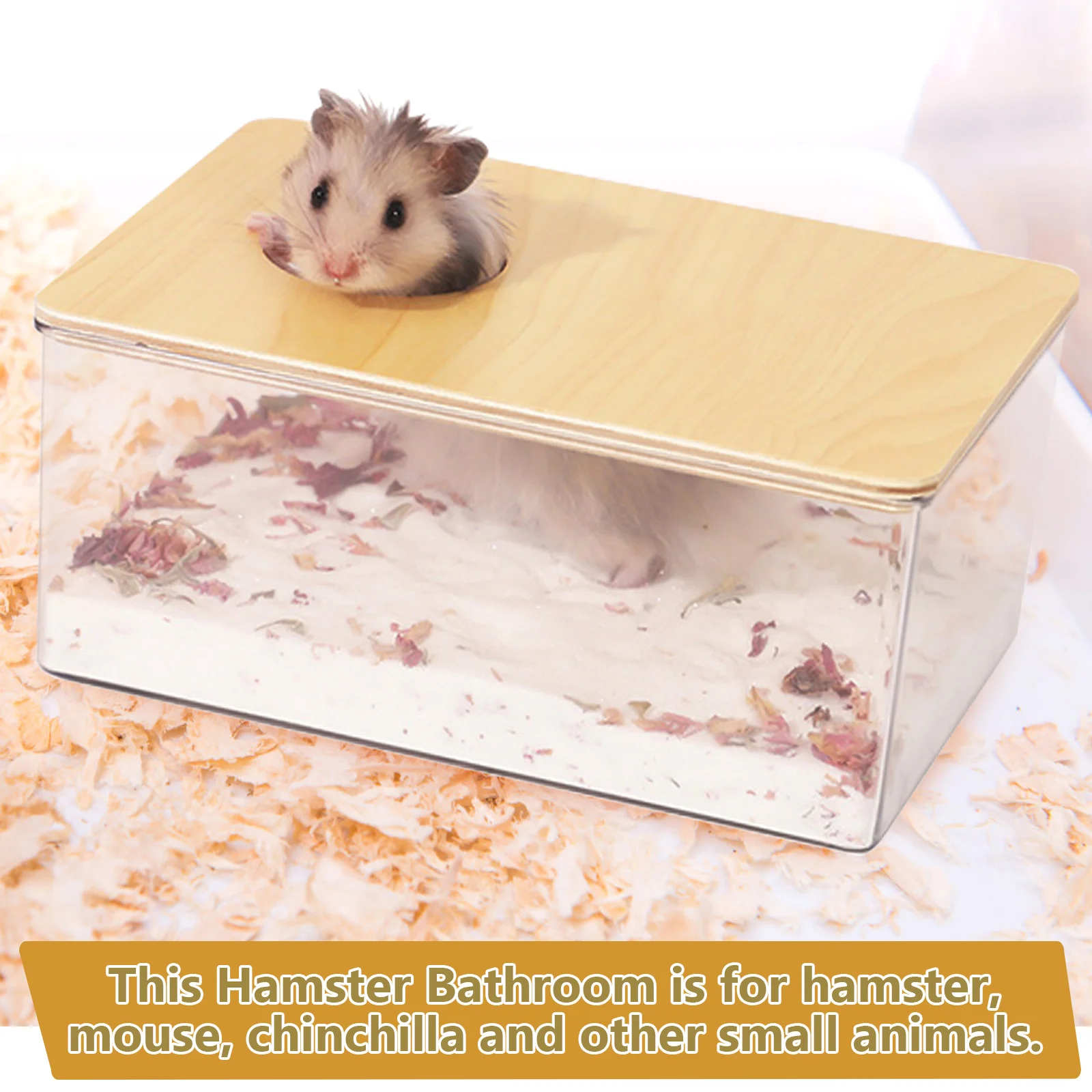 Transparent Hamster Bathroom Sandbox Large Size Clear Acrylic Bath Box for Small Pets Reusable Chinchilla Bathtub Hole Cover
Transparent Hamster Bathroom Sandbox Large Size Clear Acrylic Bath Box for Small Pets Reusable Chinchilla Bathtub Hole Cover