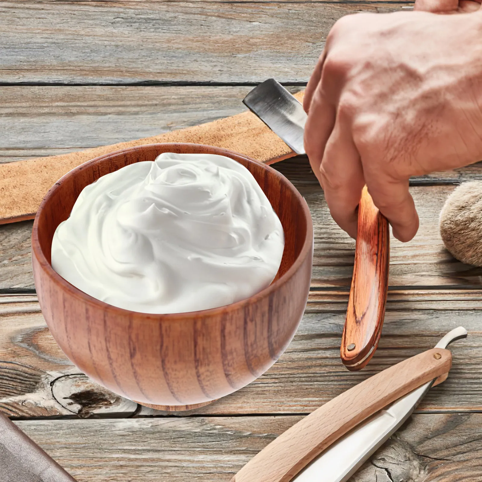 Natural Wood Shaving Bowl Lightweight Firm Eco- Dish for Beard Cleaning Fine Craftsmanship Wooden Shave Cream Mug
Natural Wood Shaving Bowl Lightweight Firm Eco- Dish for Beard Cleaning Fine Craftsmanship Wooden Shave Cream Mug