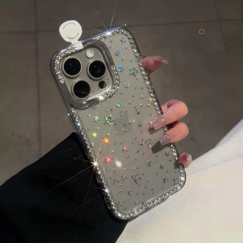 Luxury Diamond Star Glitter Phone Case For iPhone 12 13 14 15 16 17 Pro Max Air Plus Bling Clear Shockproof Soft Bumper Cover
Luxury Diamond Star Glitter Phone Case For iPhone 12 13 14 15 16 17 Pro Max Air Plus Bling Clear Shockproof Soft Bumper Cover