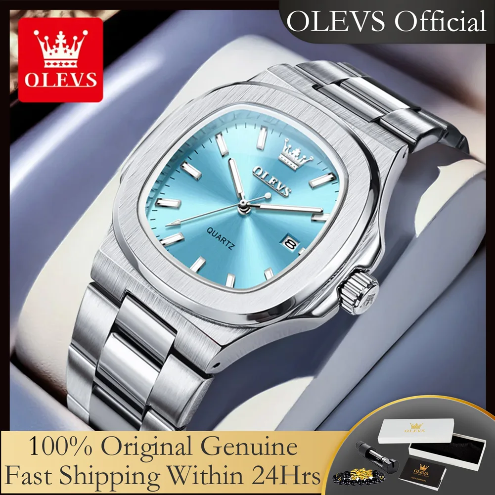 OLEVS 3696, оригинальные роскошные брендовые кварцевые часы для мужчин, элегантные модные водонепроницаемые светящиеся мужские наручные часы с квадратным циферблатом и календарем
OLEVS 3696, оригинальные роскошные брендовые кварцевые часы для мужчин, элегантные модные водонепроницаемые светящиеся мужские наручные часы с квадратным циферблатом и календарем