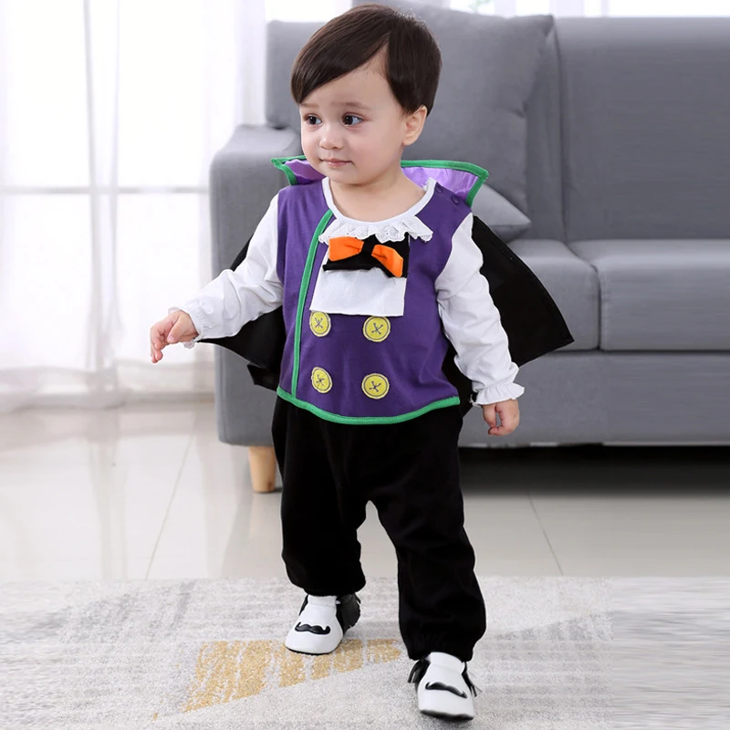 Костюмы на Хэллоуин 2025, фиолетовая, черная одежда вампира с летучей мышью для малышей, комбинезоны для маленьких мальчиков и девочек с накидкой, нарядное платье Пурима
Костюмы на Хэллоуин 2025, фиолетовая, черная одежда вампира с летучей мышью для малышей, комбинезоны для маленьких мальчиков и девочек с накидкой, нарядное платье Пурима