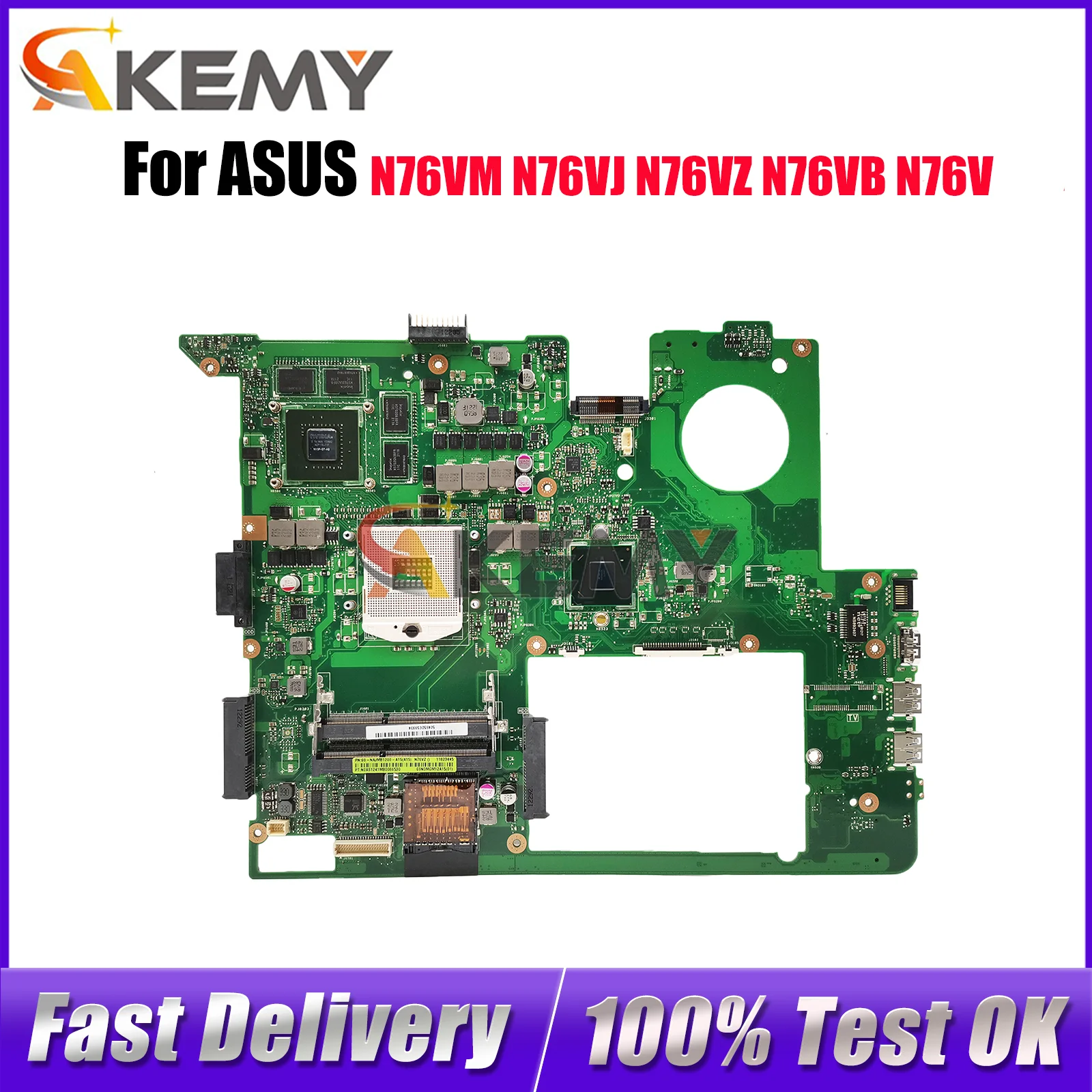 N76VJ Laptop Motherboard For ASUS Vivobook N76VV N76VB N76V N76VZ N76VJ N76VM Notebook Mainboard 100% tests OK fast shipping stk
N76VJ Laptop Motherboard For ASUS Vivobook N76VV N76VB N76V N76VZ N76VJ N76VM Notebook Mainboard 100% tests OK fast shipping stk