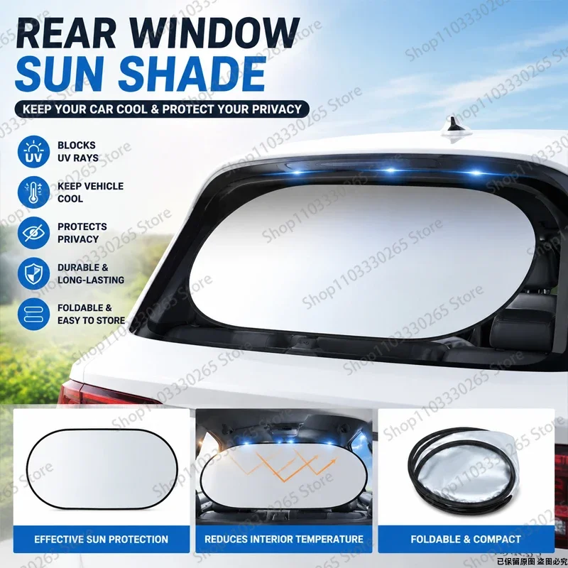 Reflective Car Rear Window Sun Visor Shade, UV Protection & Privacy Screen, Lightweight Car Interior Accessory
Reflective Car Rear Window Sun Visor Shade, UV Protection & Privacy Screen, Lightweight Car Interior Accessory