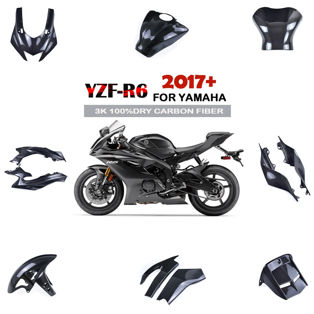 For Yamaha YZF-R6 2017+2022 2023 2024 2025 Fender Fuel Tank Cover Side Panel Fairing Kit Dry Carbon Fiber Motorcycle Accessories
For Yamaha YZF-R6 2017+2022 2023 2024 2025 Fender Fuel Tank Cover Side Panel Fairing Kit Dry Carbon Fiber Motorcycle Accessories